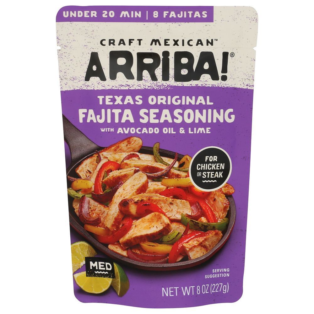 Arriba Texas Original Fajita Seasoning With Avocado Oil And Lime, 8 Ounce -- 6 Per Case
