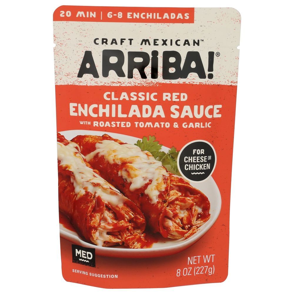 Arriba Classic Red Enchilada Sauce With Roasted Tomato And Garlic, 8 Ounce -- 6 Per Case
