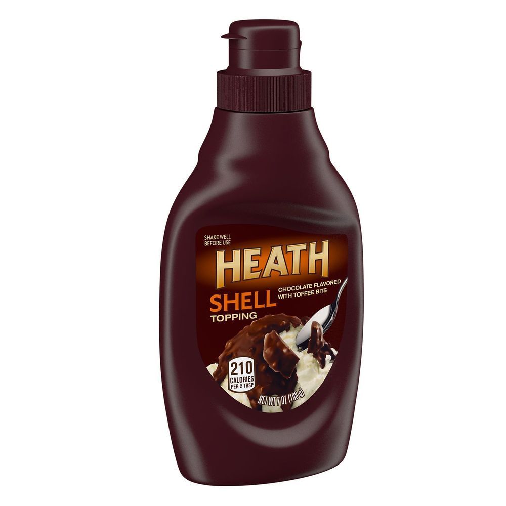 Heath Chocolatey English Toffee Shell Topping, 7 Ounce -- 6 Per Case