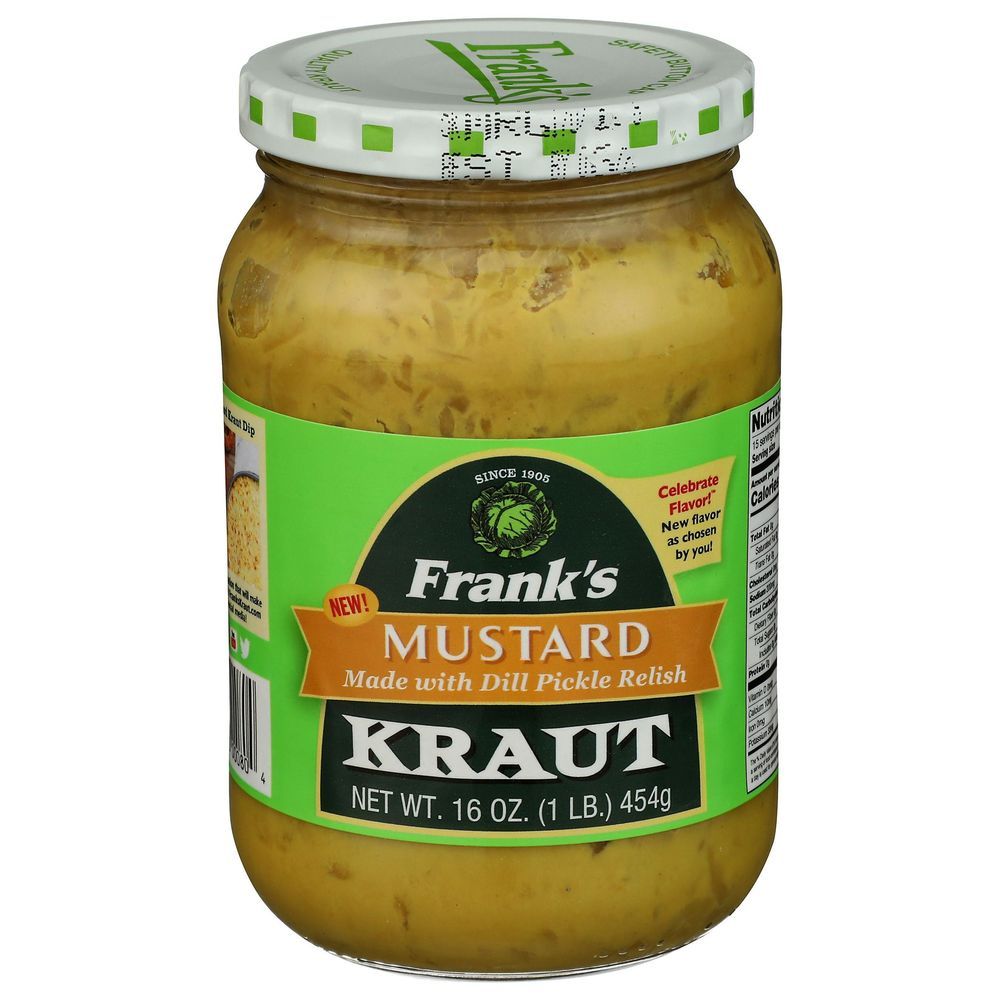 Frank's Mustard Dill Pickle Kraut, 16 Ounce -- 12 Per Case