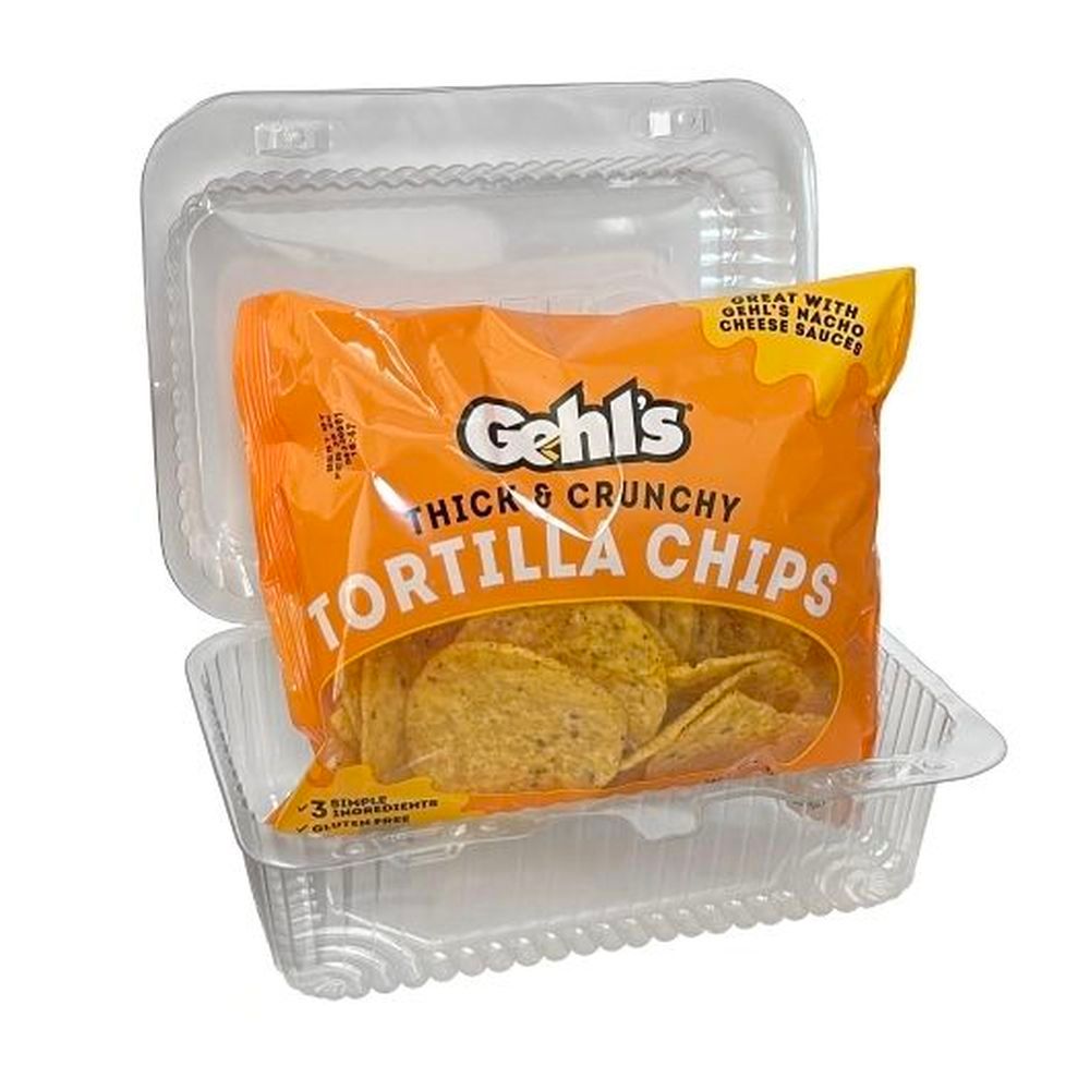 Gehl's Tortilla Chips With Plastic Tray, 3 Ounce -- 30 Per Case