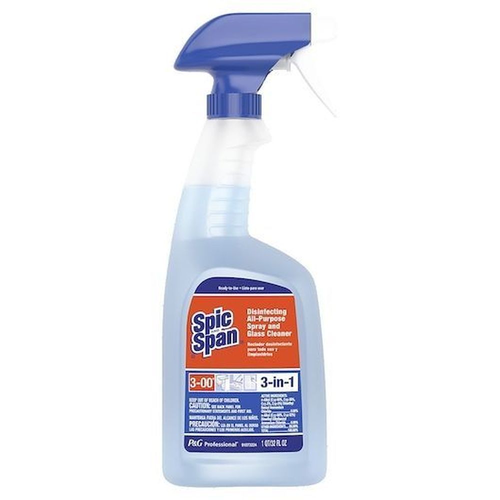 Spic And Span Professional Disinfecting All Purpose And Glass Cleaner With Sprayer, 32 Ounce -- 6 Per Case