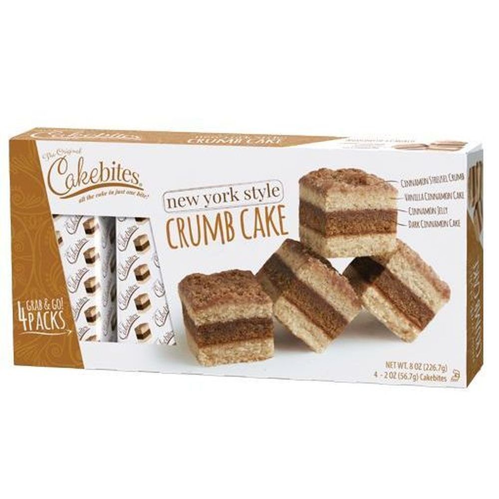 Cake Bites New York Style Crumb Cake - Family Pack, 8 Ounce -- 12 Per Case