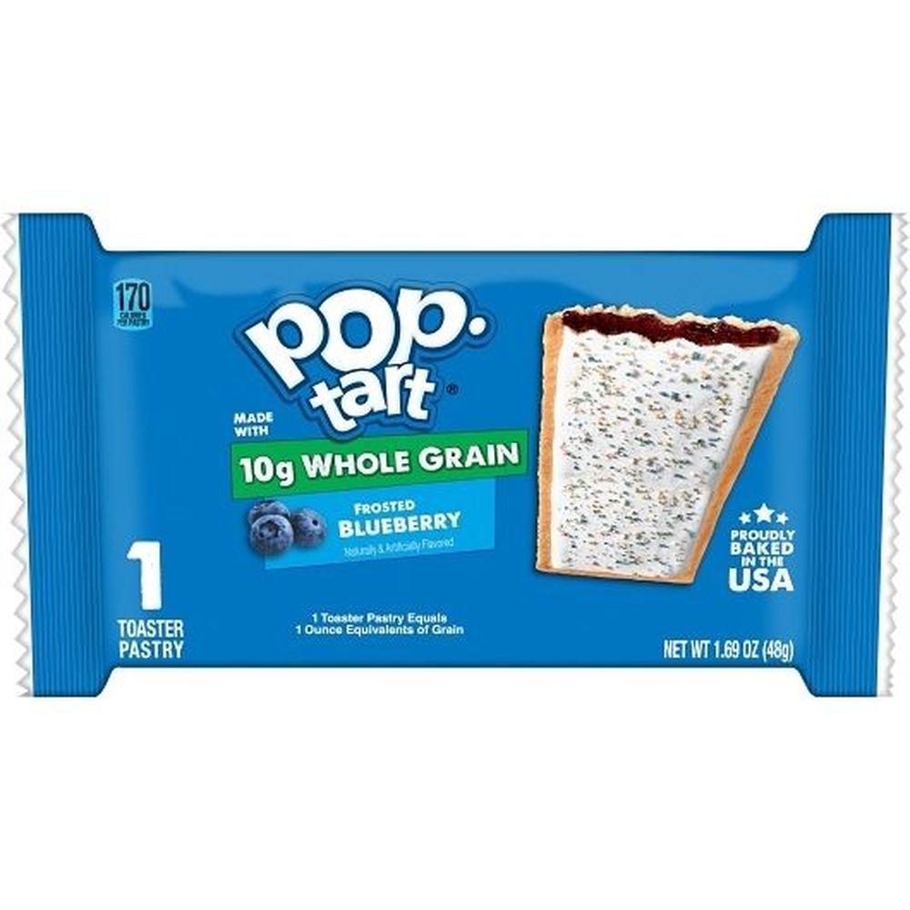 Pop-tarts Whole Grain Blueberry Toaster Pastry, 1.76 Ounce -- 120 Per Case