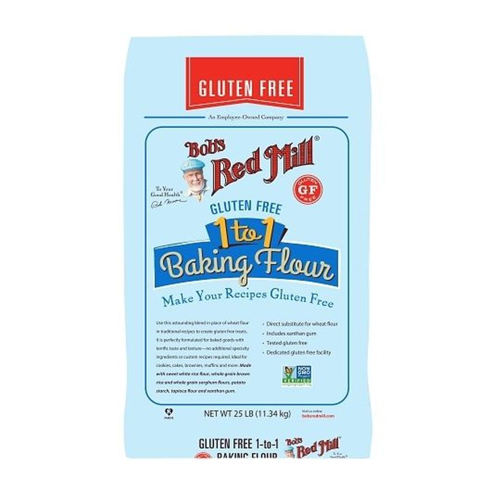 Bob's Red Mill Gluten Free 1-to-1 Baking Flour, 25 Pound