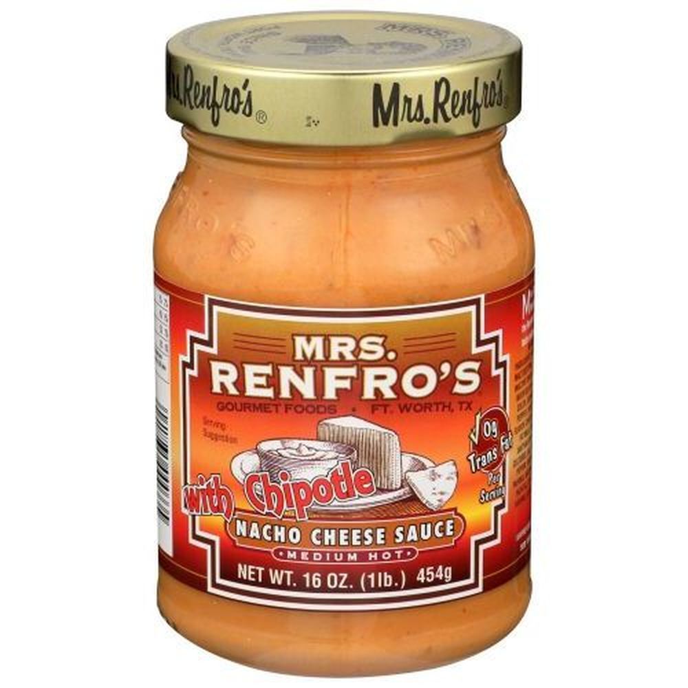 Mrs. Renfro's Medium Hot Chipotle Nacho Cheese Sauce, 16 Ounce -- 6 Per Case