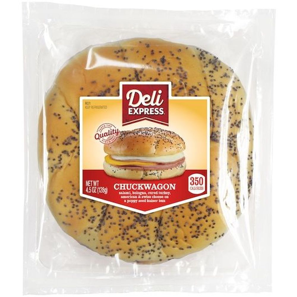Deli Express Chuckwagon Sandwich, 4.5 Ounce -- 10 Per Case