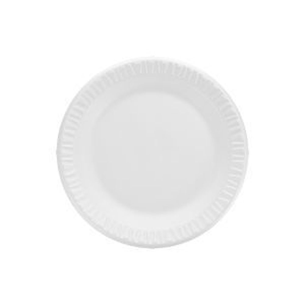 Concorde White Xps Non-laminated Foam Plate, 7 Inch -- 1000 Per Case