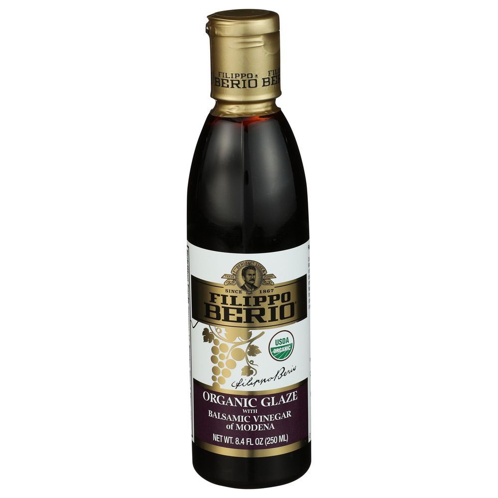 Filippo Berio Organic Glaze With Balsamic Vinegar Of Modena, 8.4 Fluid Ounce -- 6 Per Case