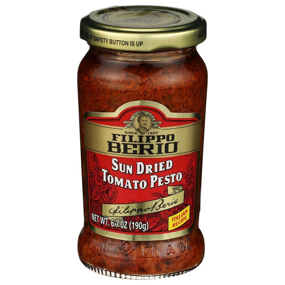 Filippo Berio Sun Dried Tomato Pesto Sauce, 6.7 Ounce -- 6 Per Case