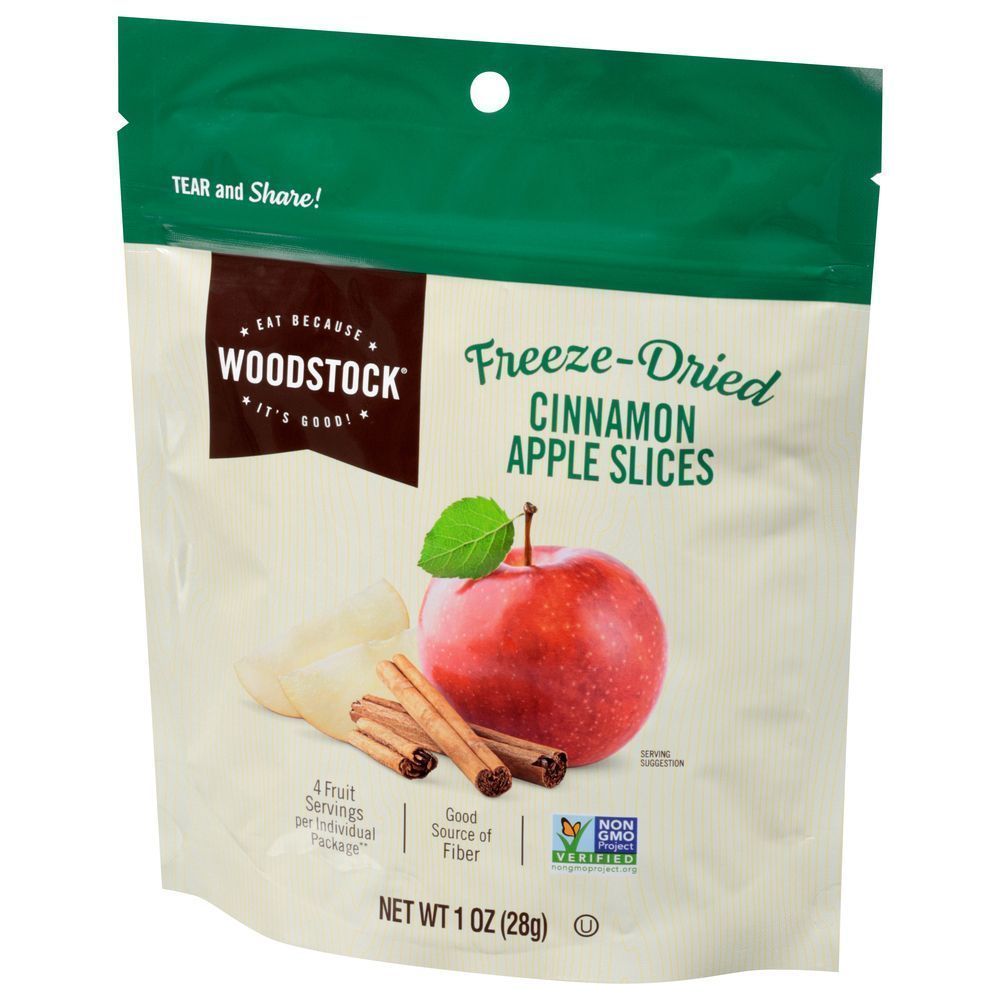 Woodstock Freeze Dried Cinnamon Apple Slices, 1 Ounce -- 6 Per Case