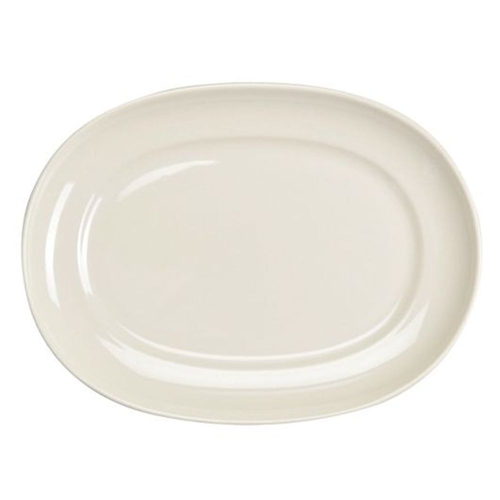 Homer Laughlin Re21 10 Inch China Racetrack Oval Platter, 24 Count