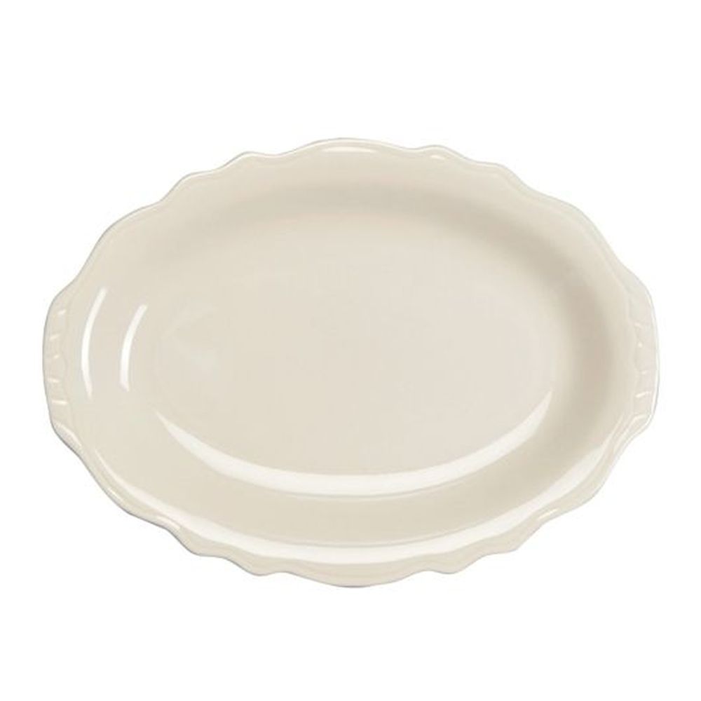 Homer Laughlin Carolyn China 11 3/4 Inch Oval Platter, 12 Count