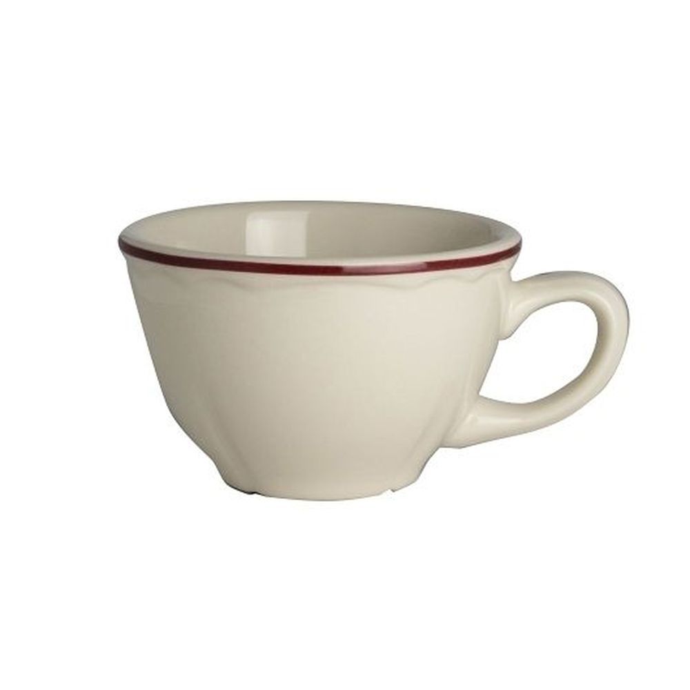 Homer Laughlin Styleline Maroon China 7.25 Ounce Cup, 36 Count