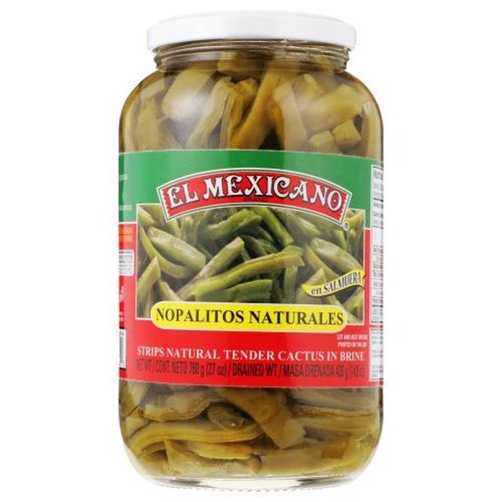 El Mexicano Natural Cactus Salsa, 27 Ounce -- 12 Per Case