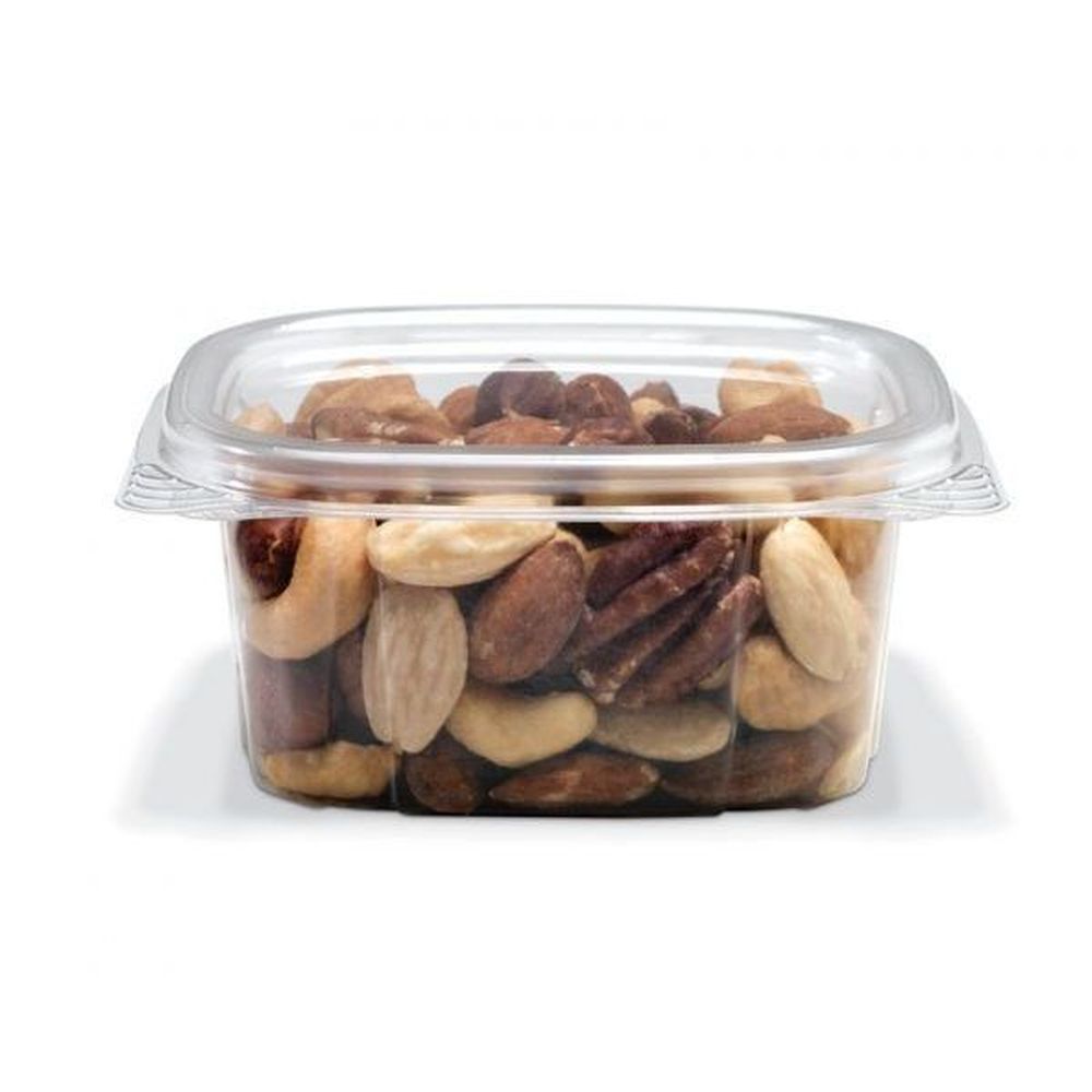 Placon Clear Pet Crystal Seal Hinged Container, 6 Ounce Capacity -- 400 Per Case