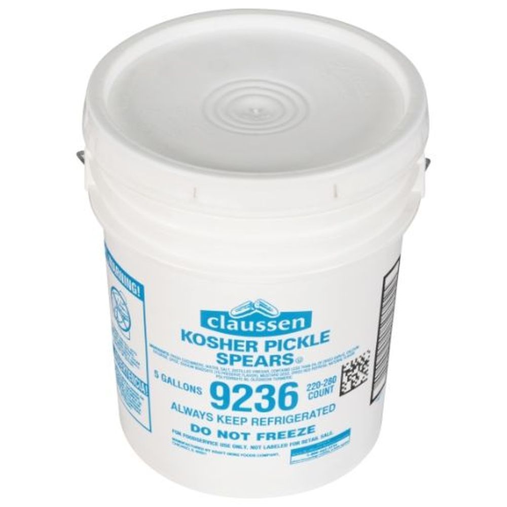 Claussen Dill Pickle Spears, 5 Gallon -- 220 To 280 Per Case