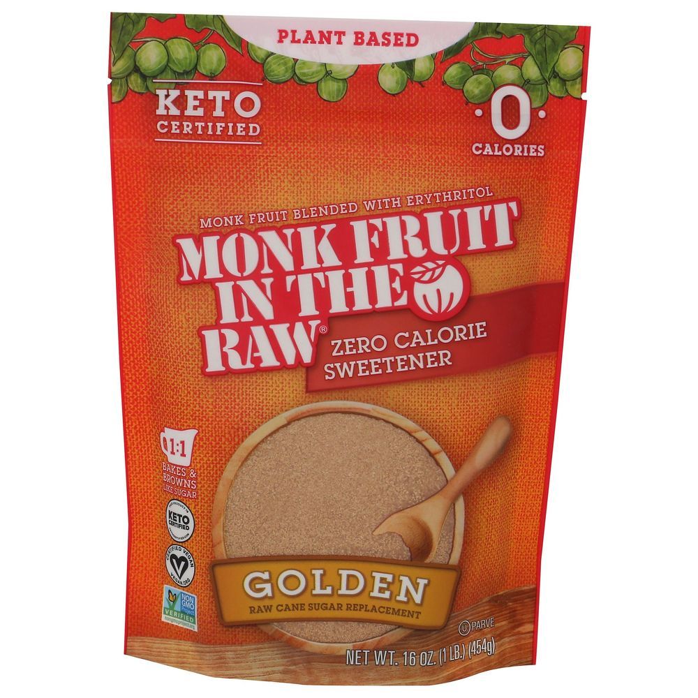 Monk Fruit In The Raw Golden Sweetener, 16 Ounce -- 8 Per Case