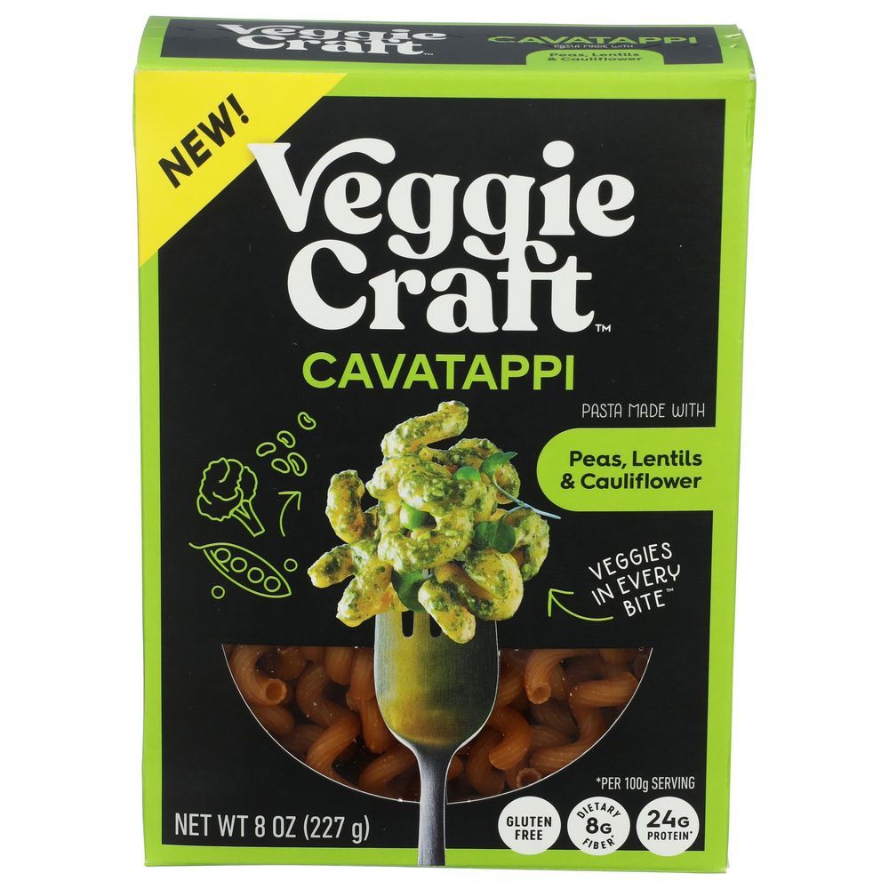 Veggiecraft Peas Lentils And Cauliflower Cavatappi Pasta, 8 Ounce -- 6 Per Case