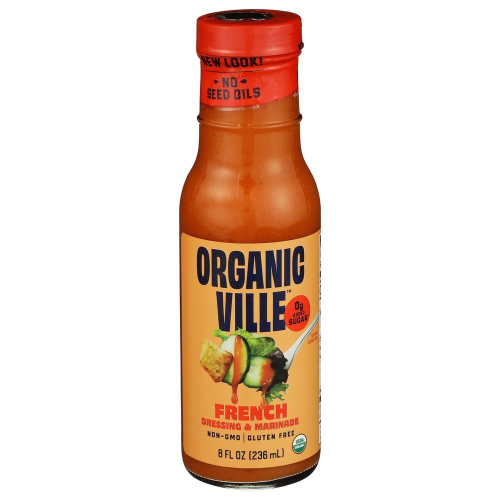 Organicville Organic French Dressing And Marinade, 8 Fluid Ounce -- 6 Per Case