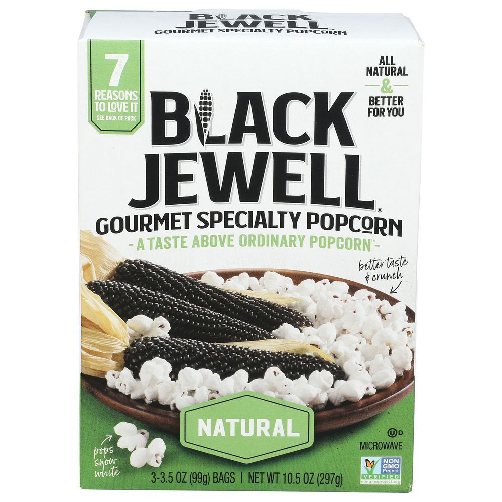 Black Jewell Natural Microwave Popcorn, 10.5 Ounce -- 6 Per Case