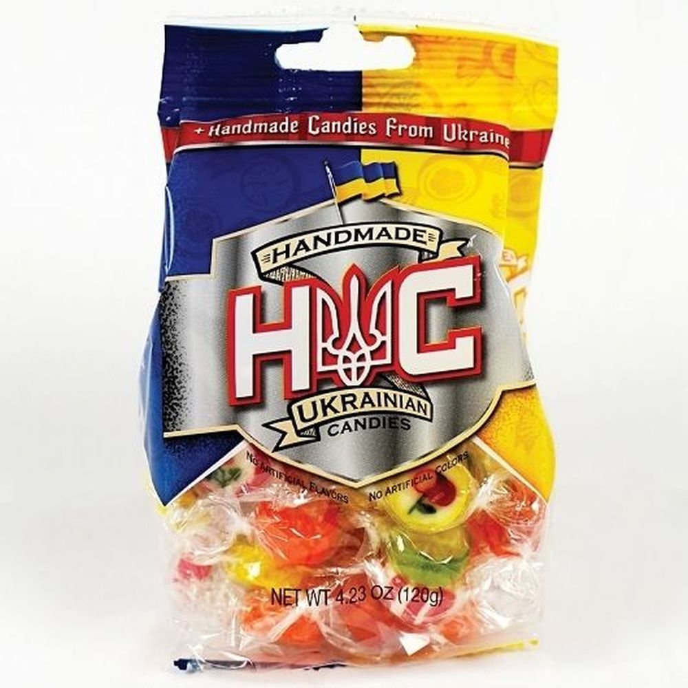 Handmade Ukrainian Candies Individually Wrapped Fruity Candies, 0.26 Pound -- 15 Per Case