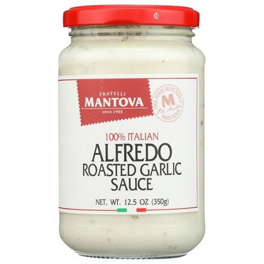 Mantova Italian Roasted Garlic Alfredo Sauce, 12.5 Ounce -- 6 Per Case