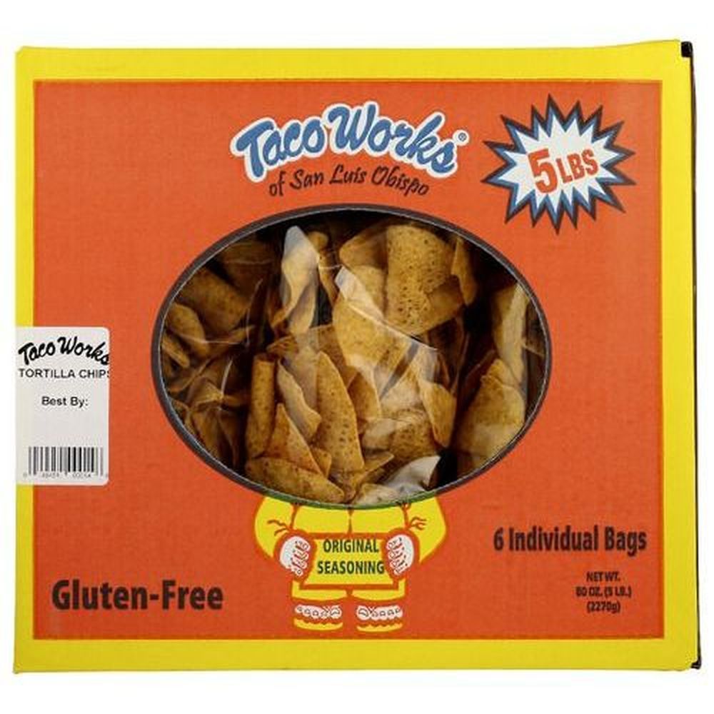 Taco Works Original Tortilla Chips - Box, 80 Ounce
