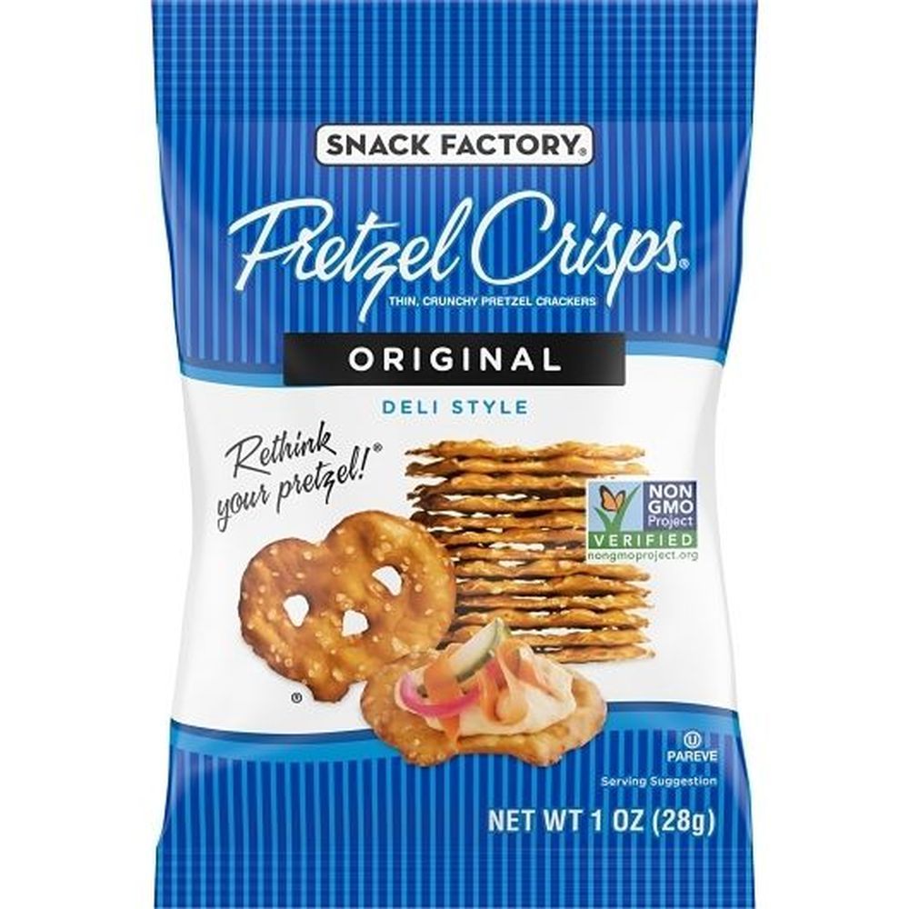 Snack Factory Original Pretzel Crisps, 1 Ounce -- 100 Per Case