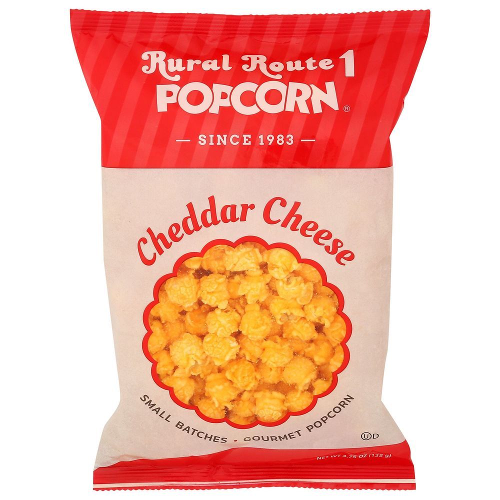 Rural Route 1 Cheddar Cheese Popcorn, 4.75 Ounce -- 12 Per Case