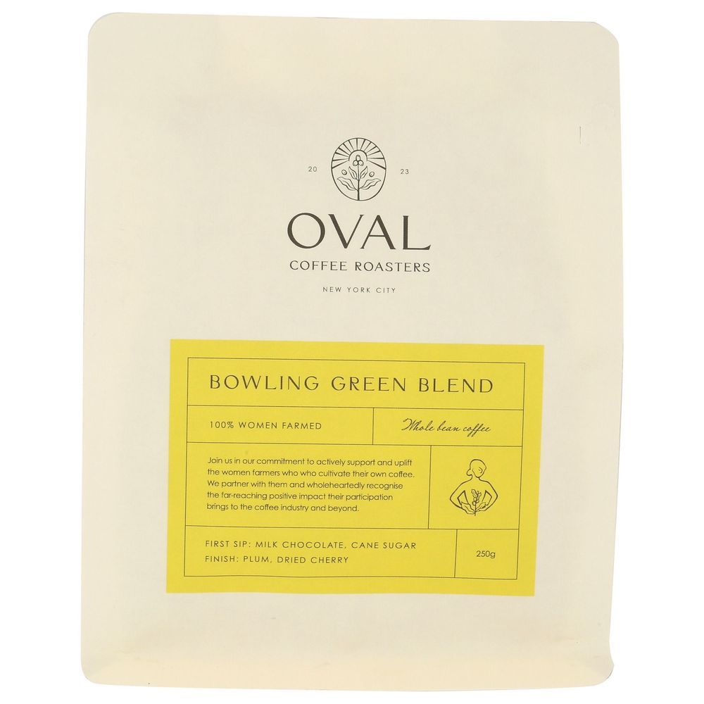 Oval Bowling Green Blend Whole Bean Coffee, 8.82 Ounce -- 6 Per Case