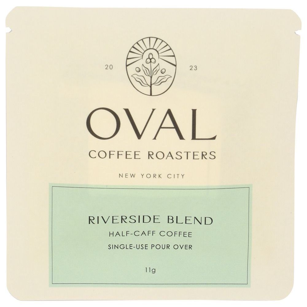 Oval Riverside Blend Whole Bean Single Serve Coffee, 0.39 Ounce -- 8 Per Case
