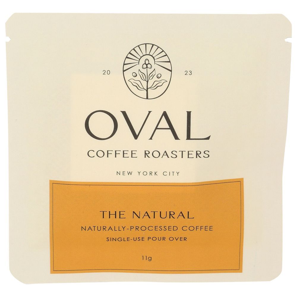 Oval Coffee Roasters The Natural Light Roast Single Serve Coffee, 0.39 Ounce -- 8 Per Case
