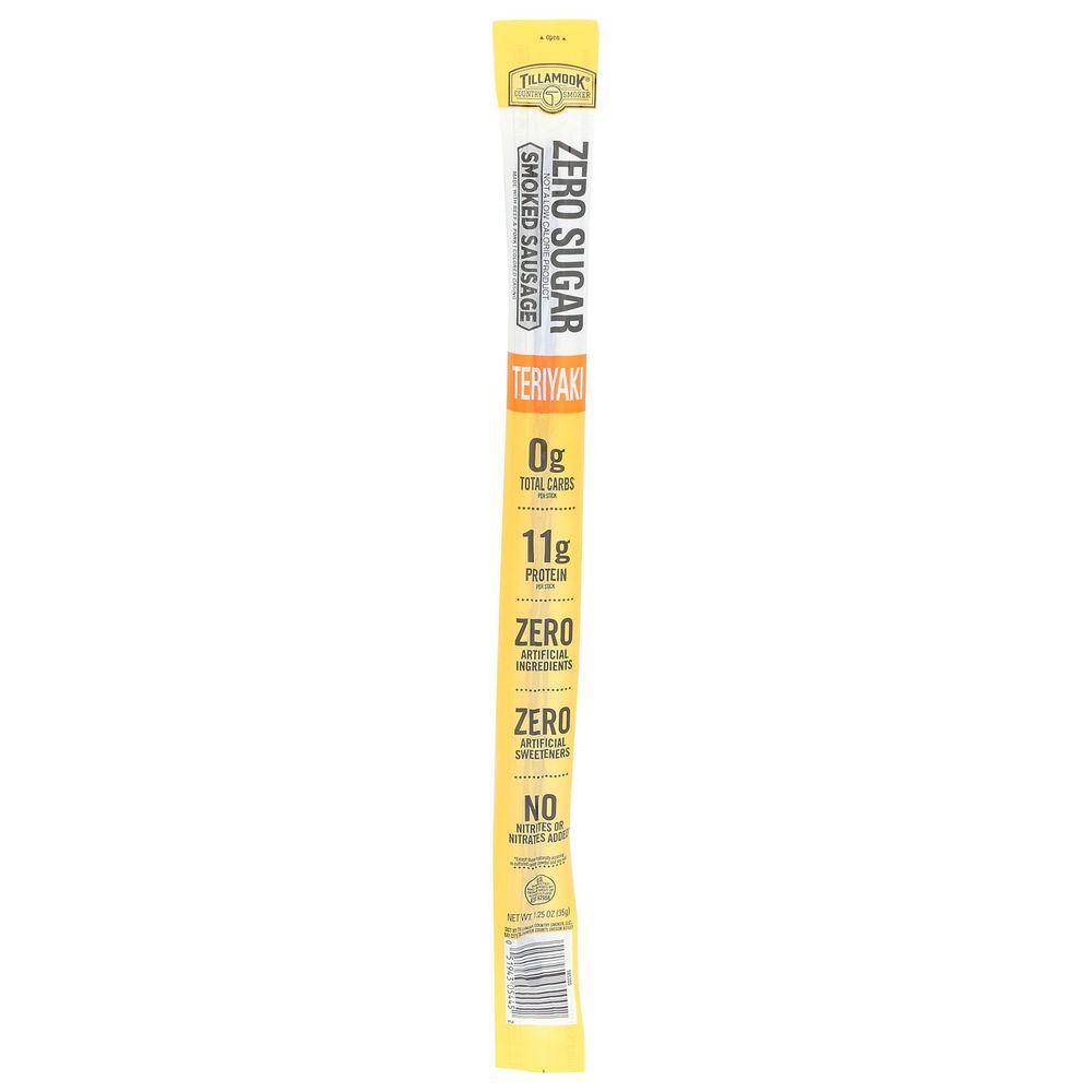 Tillamook Country Smoker Smoked Teriyaki Sausage Stick, 1.25 Ounce -- 48 Per Case