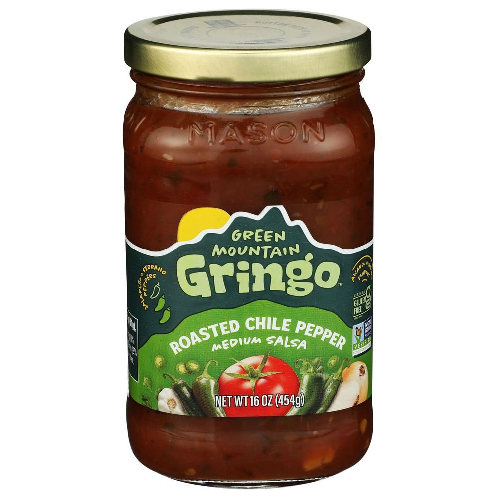 Green Mountain Gringo Roasted Chile Pepper Medium Salsa, 16 Ounce -- 6 Per Case