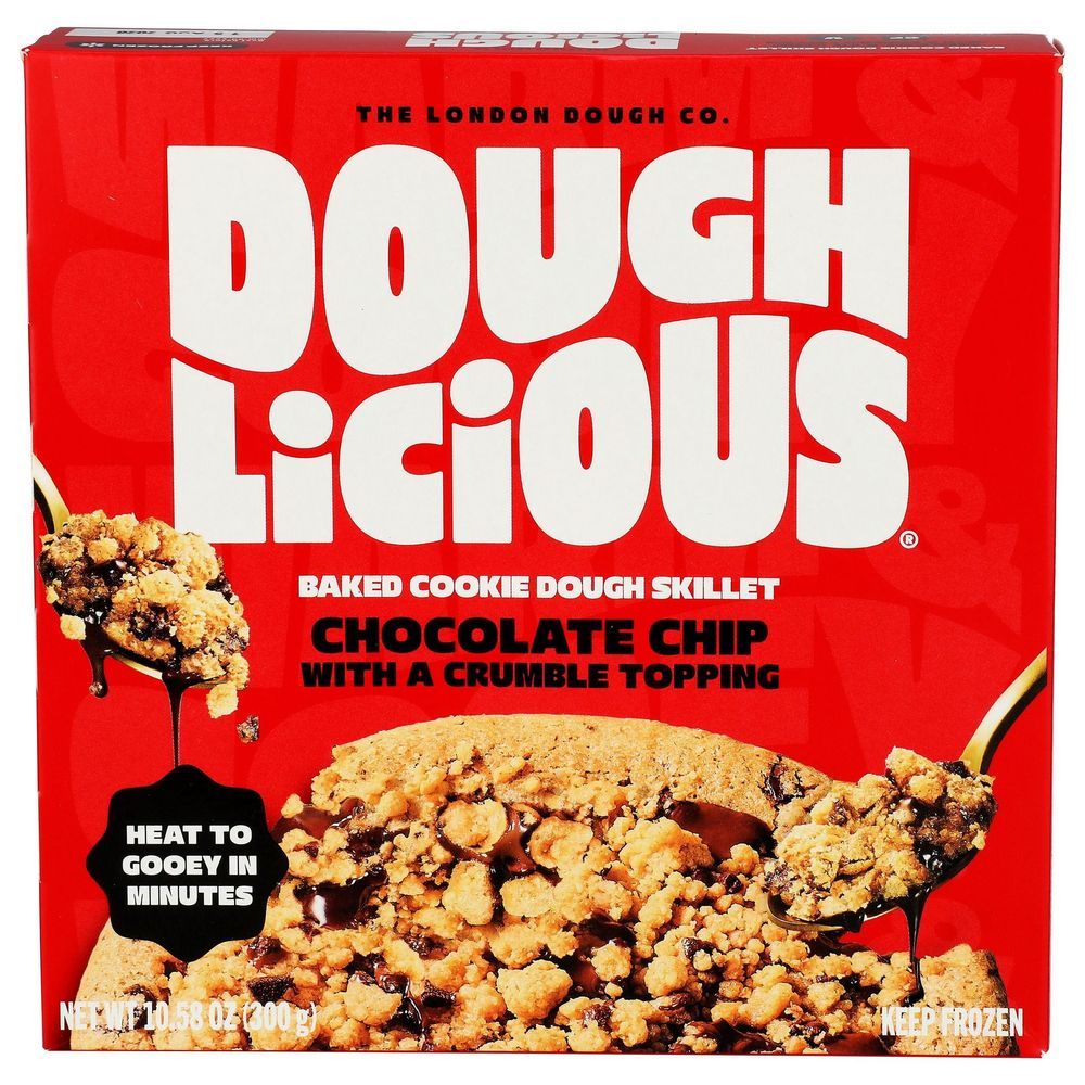 Doughlicious Chocolate Chip Cookie Dough Skillet, 10.58 Ounce -- 8 Per Case