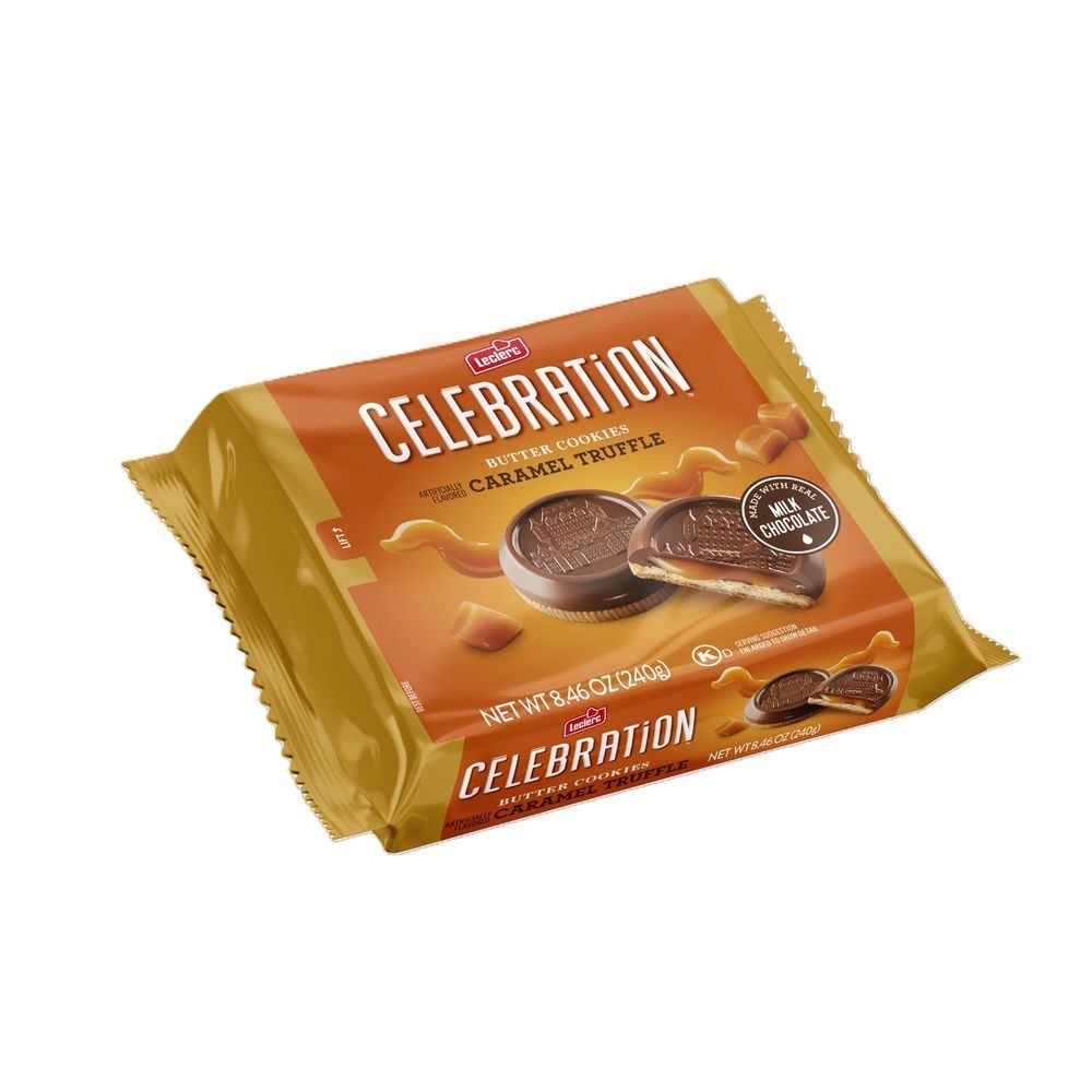 Celebration Cookies Caramel Truffle Butter Cookies, 8.46 Ounce -- 12 Per Case