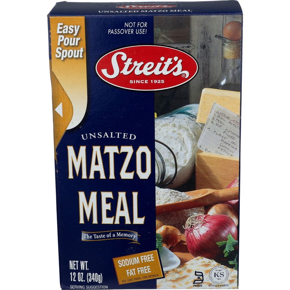 Streit's Unsalted Matzo Meal, 12 Ounce -- 18 Per Case
