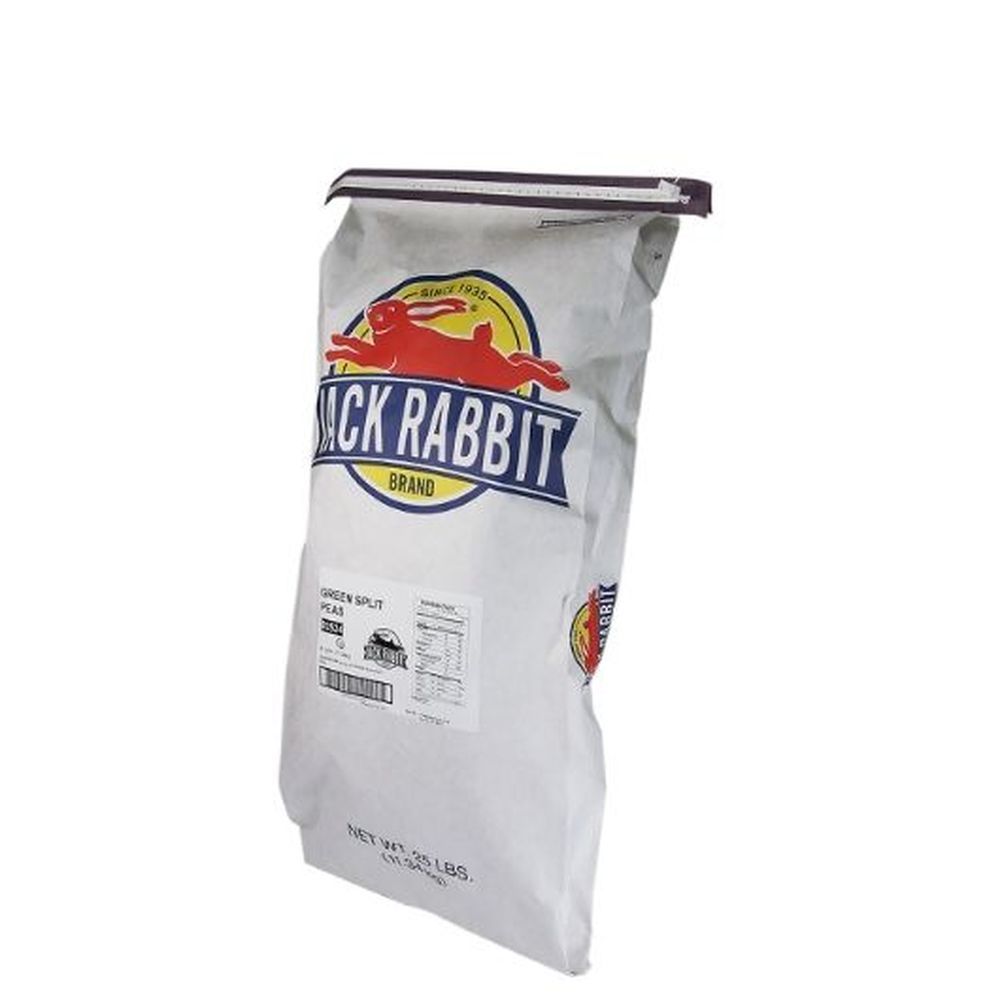 Jack Rabbit Green Split Peas - 25 Lb. Package, 1 Package Each