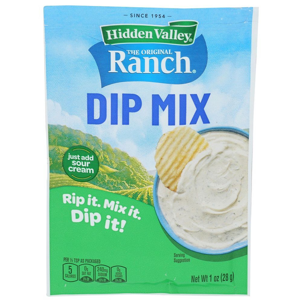 Hidden Valley Original Ranch Dips Mix, 1 Ounce Packet -- 24 Per Case