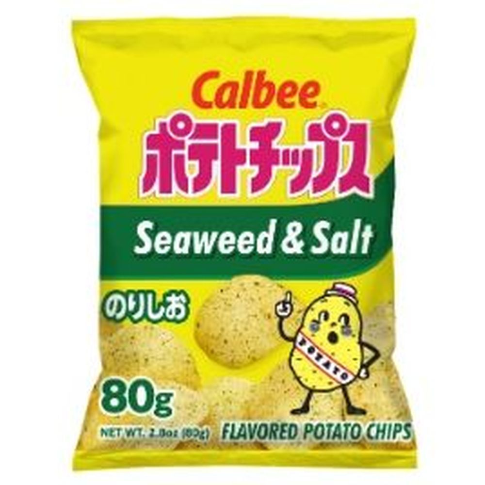 Calbee Seaweed And Salt Potato Chips, 2.8 Ounce -- 6 Per Case