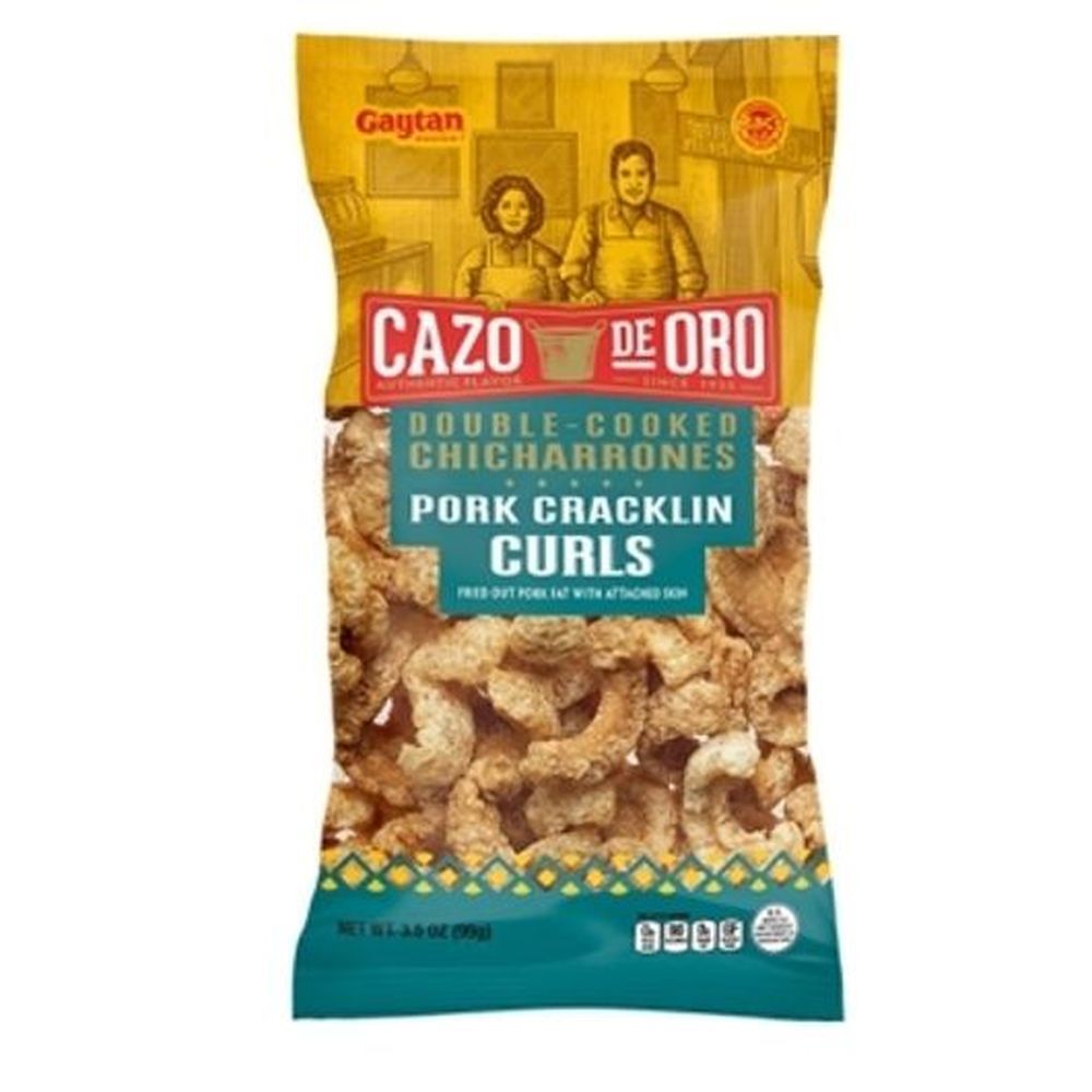 Cazo De Oro Original Pork Cracklin Curls, 3.5 Ounce -- 24 Per Case