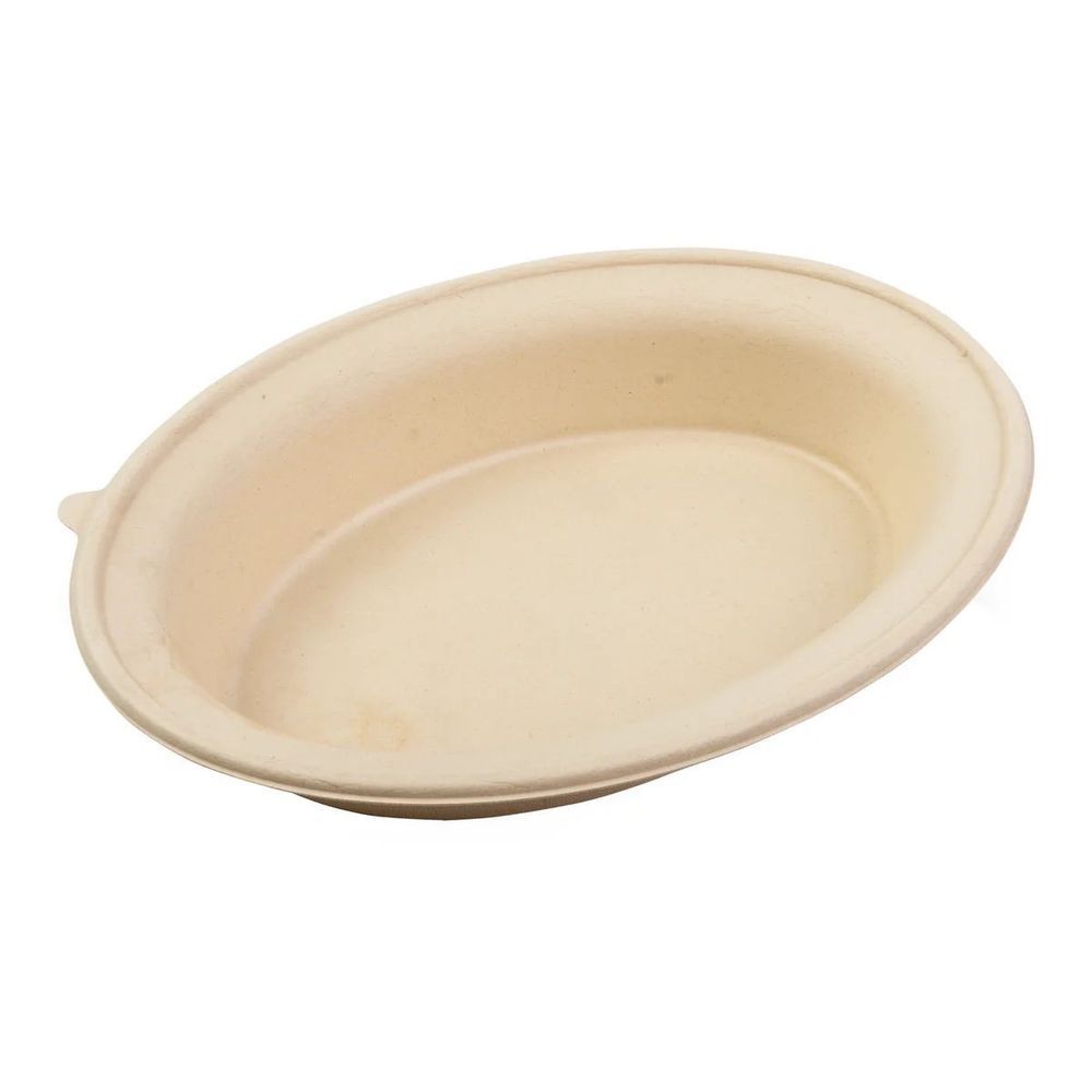Primeware Natural Npfa Molded Fiber Oval Bowl, 32 Ounce Capacity -- 250 Per Case