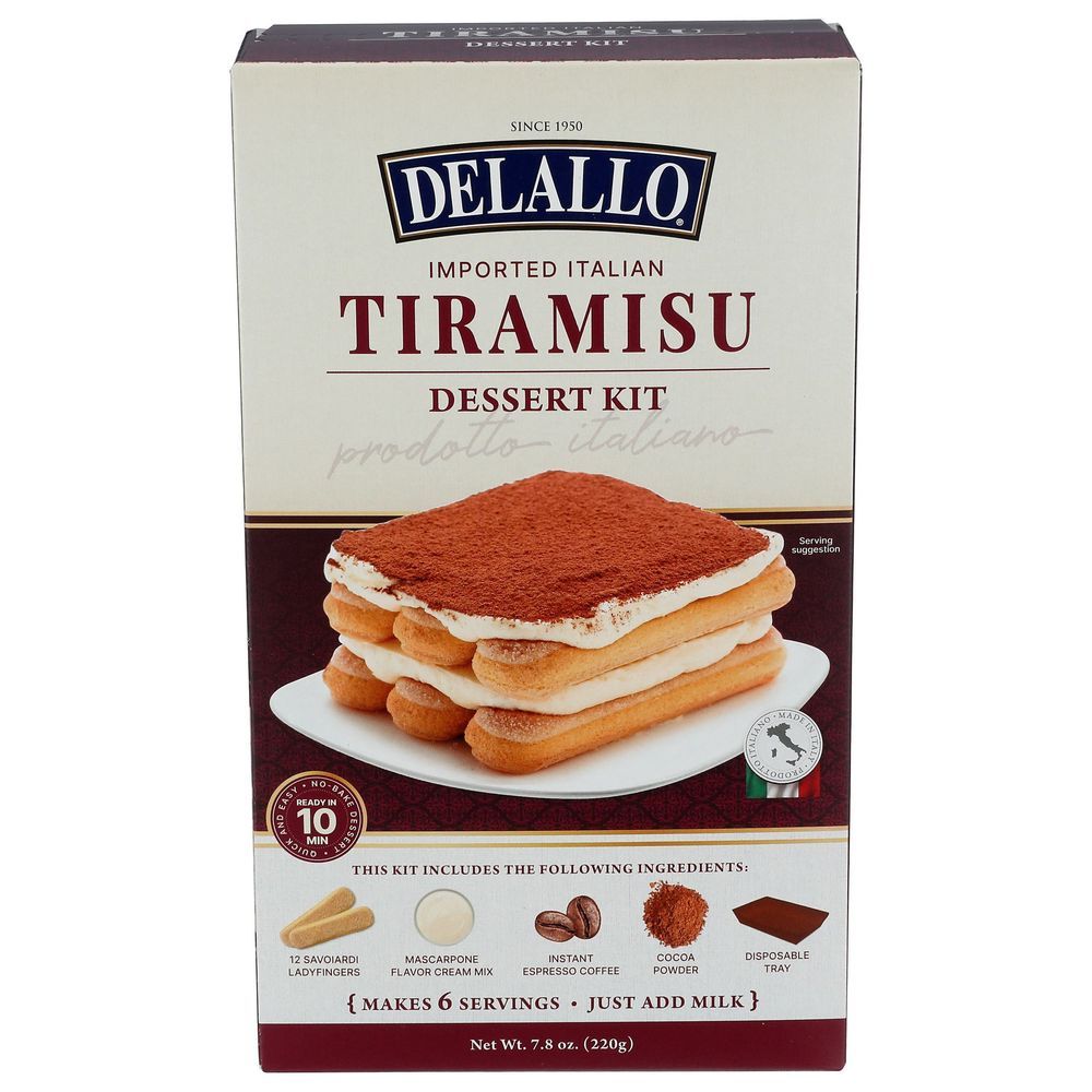 Delallo Tiramisu Dessert Kit, 7.8 Ounce -- 10 Per Case