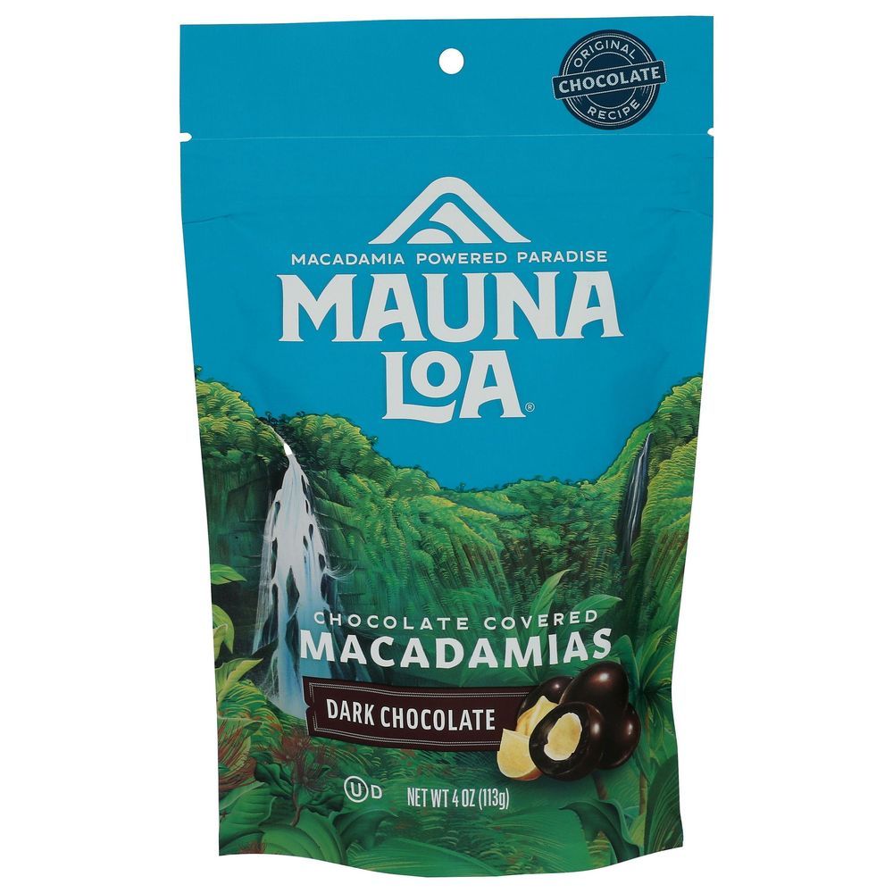 Mauna Loa Dark Chocolate Covered Macadamias Nuts, 4 Ounce -- 6 Per Case