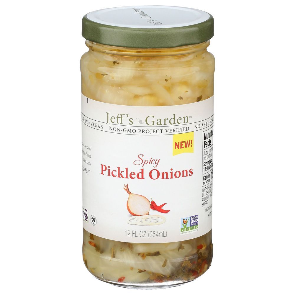 Jeff's Garden Spicy Pickled Onions, 12 Fluid Ounce -- 6 Per Case