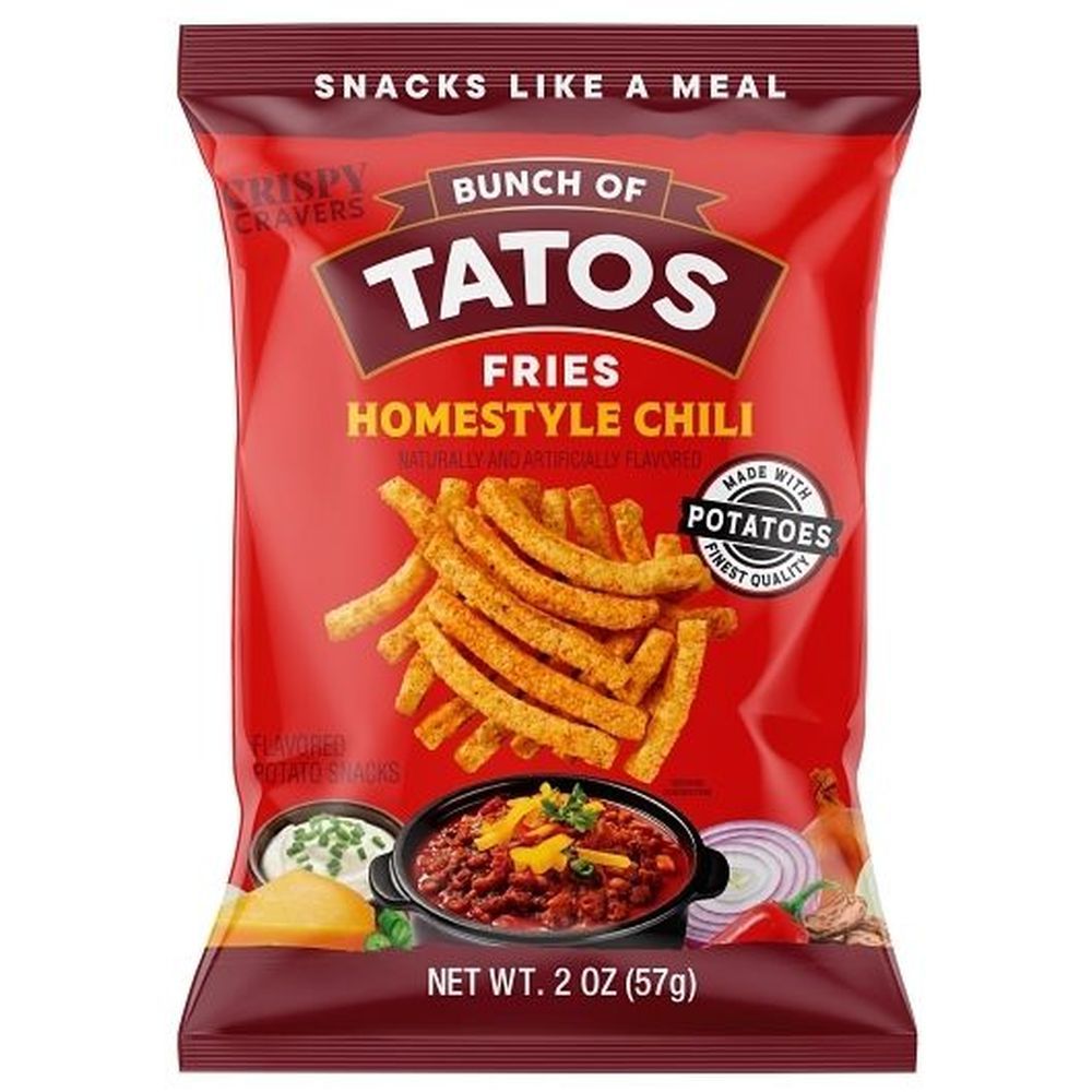 Crispy Cravers Bunch Of Tatos Homestyle Chili Fries, 2 Ounce -- 6 Per Case