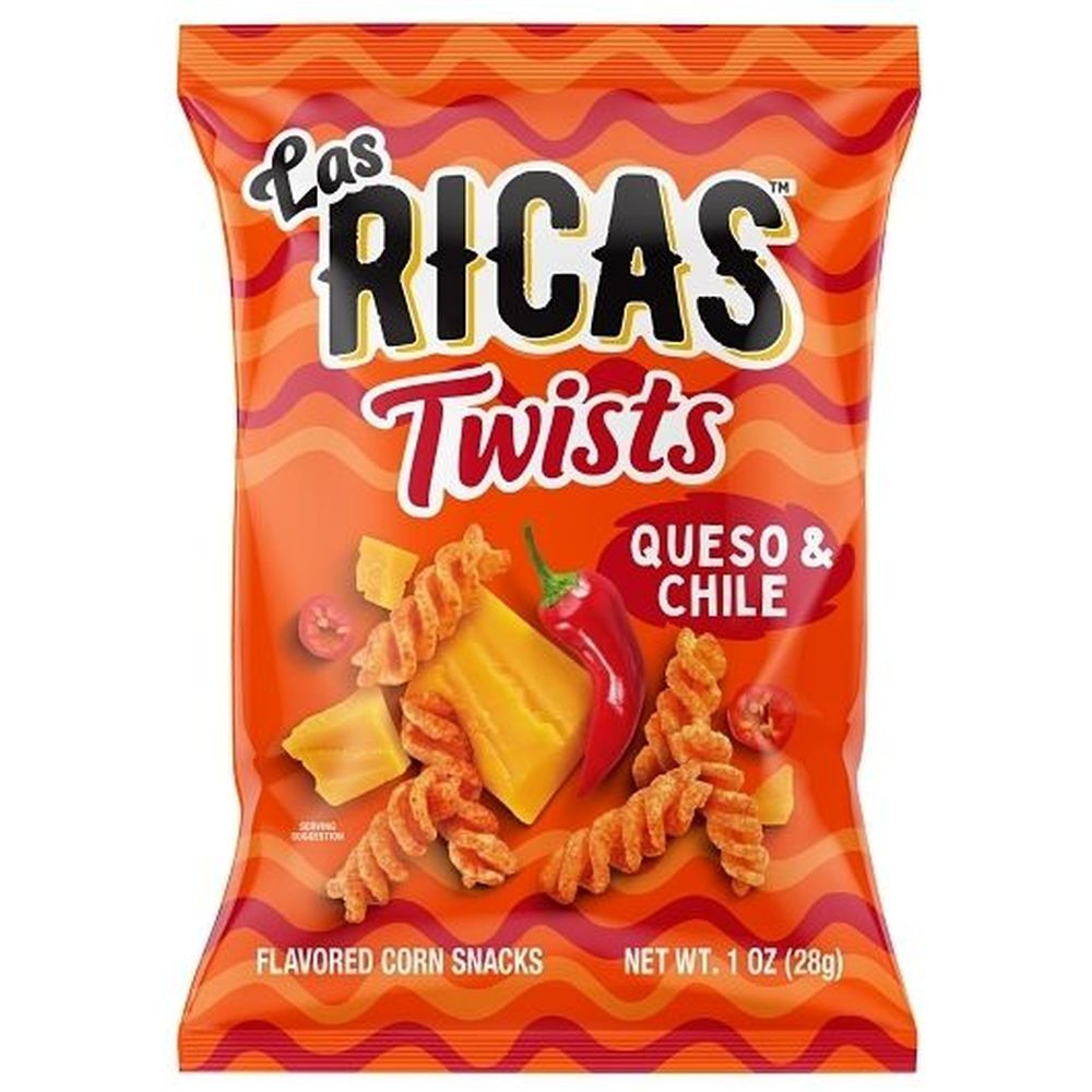 Las Ricas Queso And Chile Puffed Snacks, 1 Ounce -- 48 Per Case