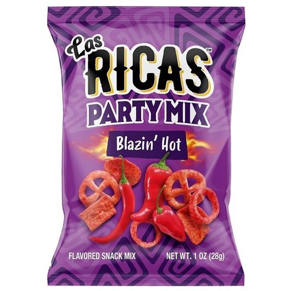 Las Ricas Blazin Hot Party Mix, 1 Ounce -- 48 Per Case