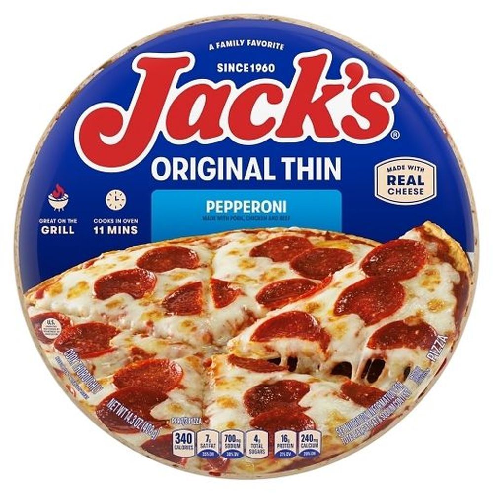 Jack's Original Thin Pepperoni Pizza, 14.39 Ounce -- 12 Per Case